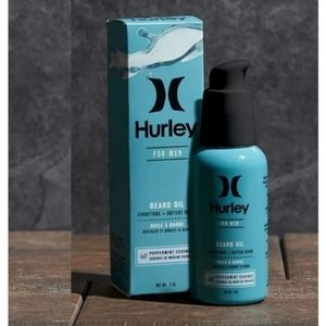 NIB ☆ Hurley ☆ Men's Gift Beard Oil Peppermint Essence Softening Conditioning